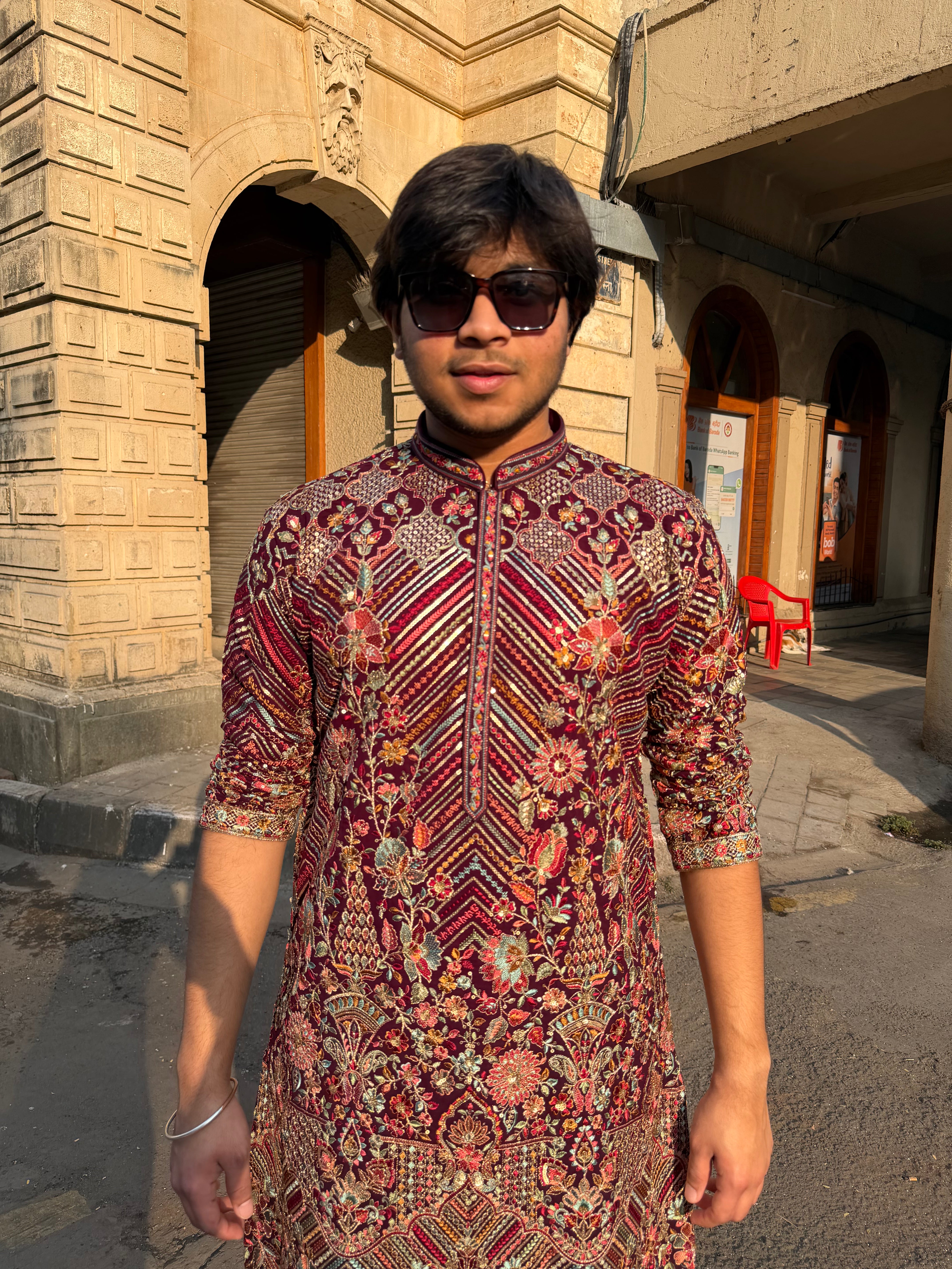 Traditional wedding kurta men