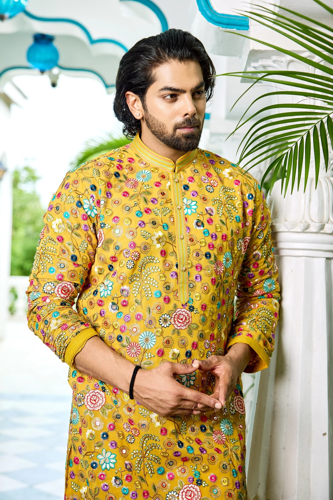 wedding haldi kurta men