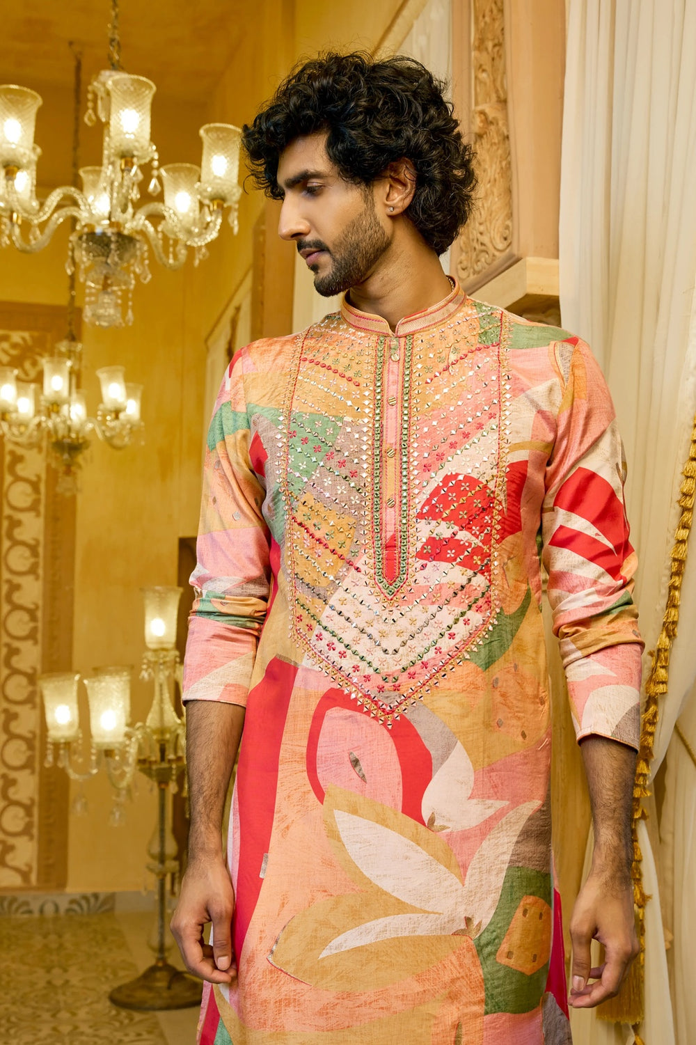 Wedding mirror kurta men