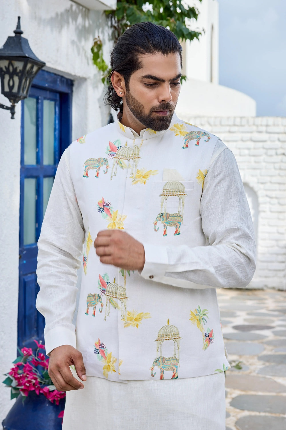 Men Handwork Kurta Jacket Set
