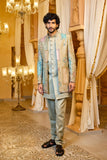 Men patchwork indo western