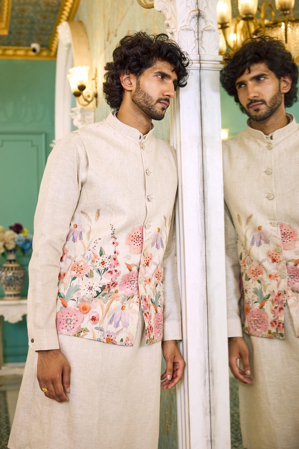Men Jacket Kurta Set Buy