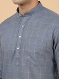 Mandarin collar kurta men
