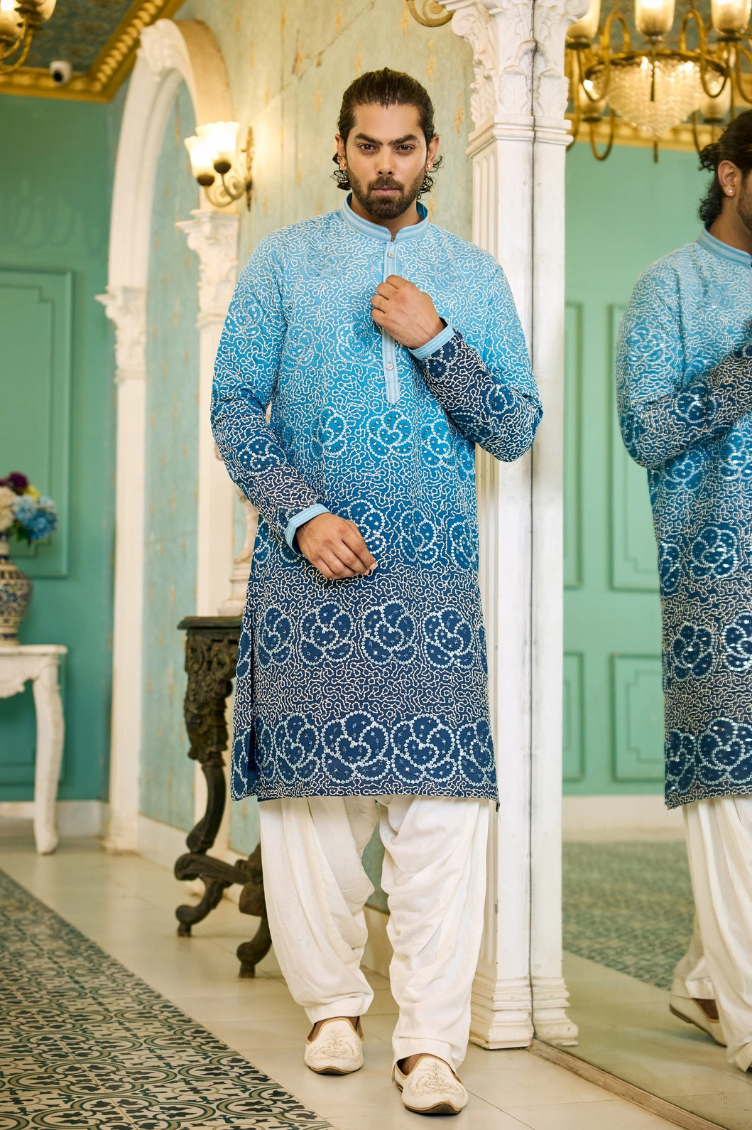 Wedding embroidered kurta pajama