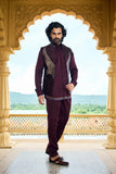 designer short jacket kurta set