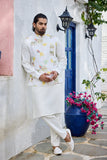 Men Printed Jacket Kurta Set