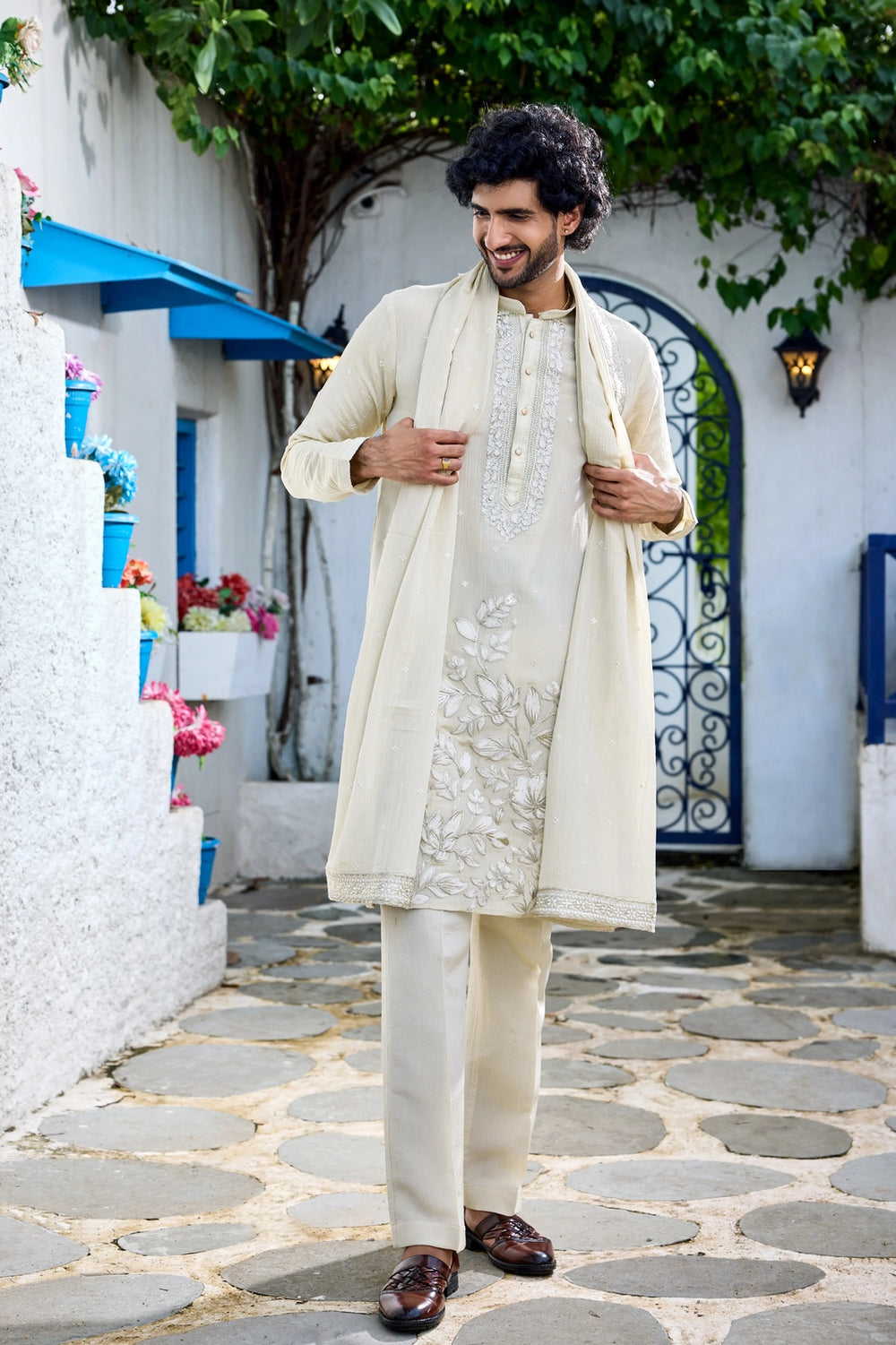 men kurta set dupatta