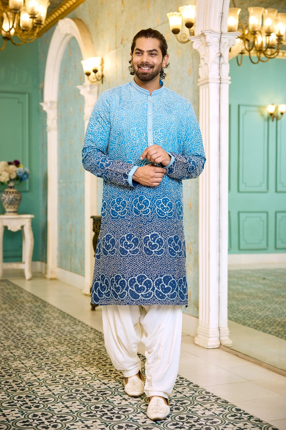 Premium embroidered kurta set