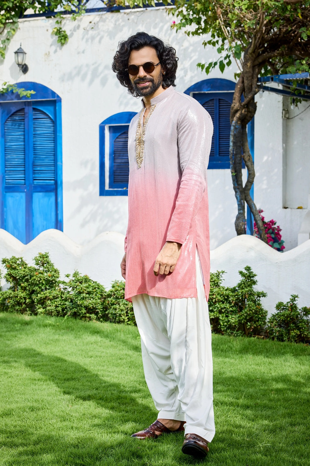 Wedding embroidered kurta men