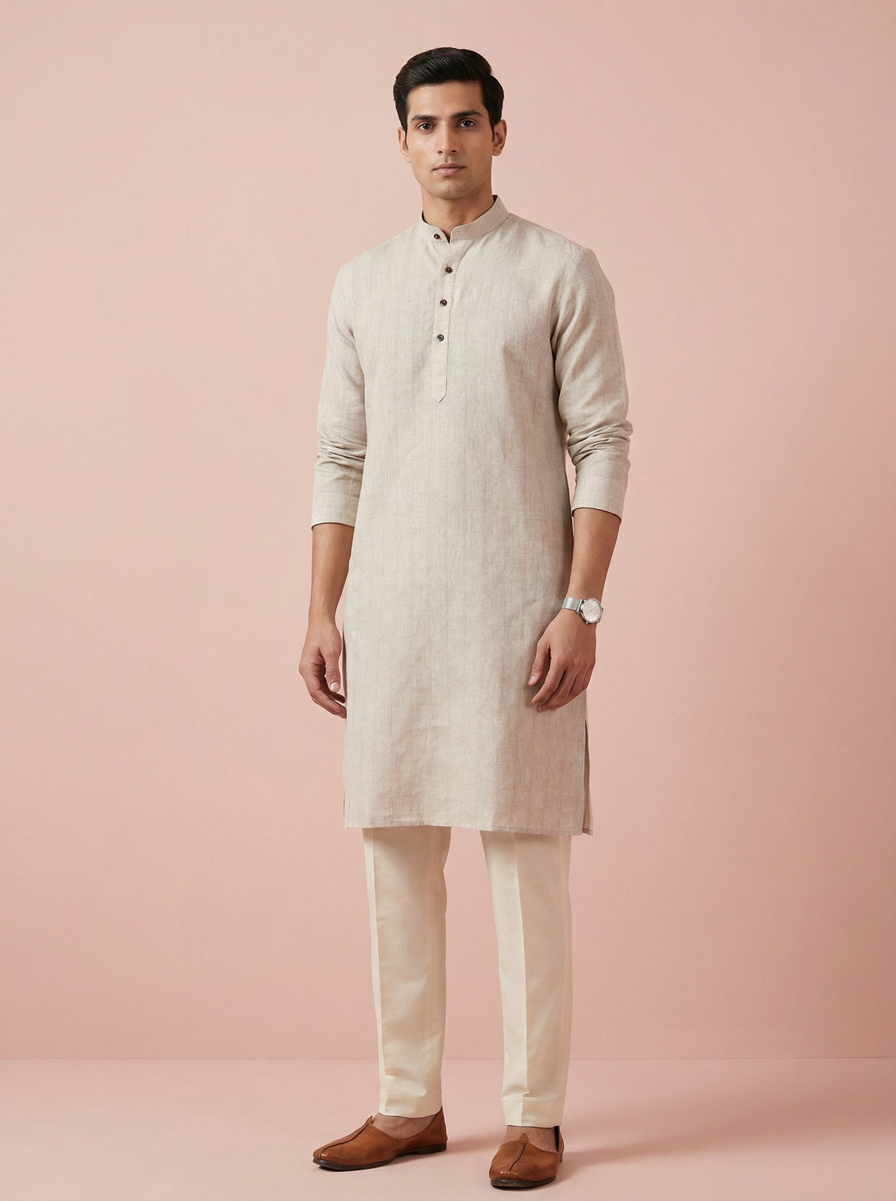 Buy men linen kurta