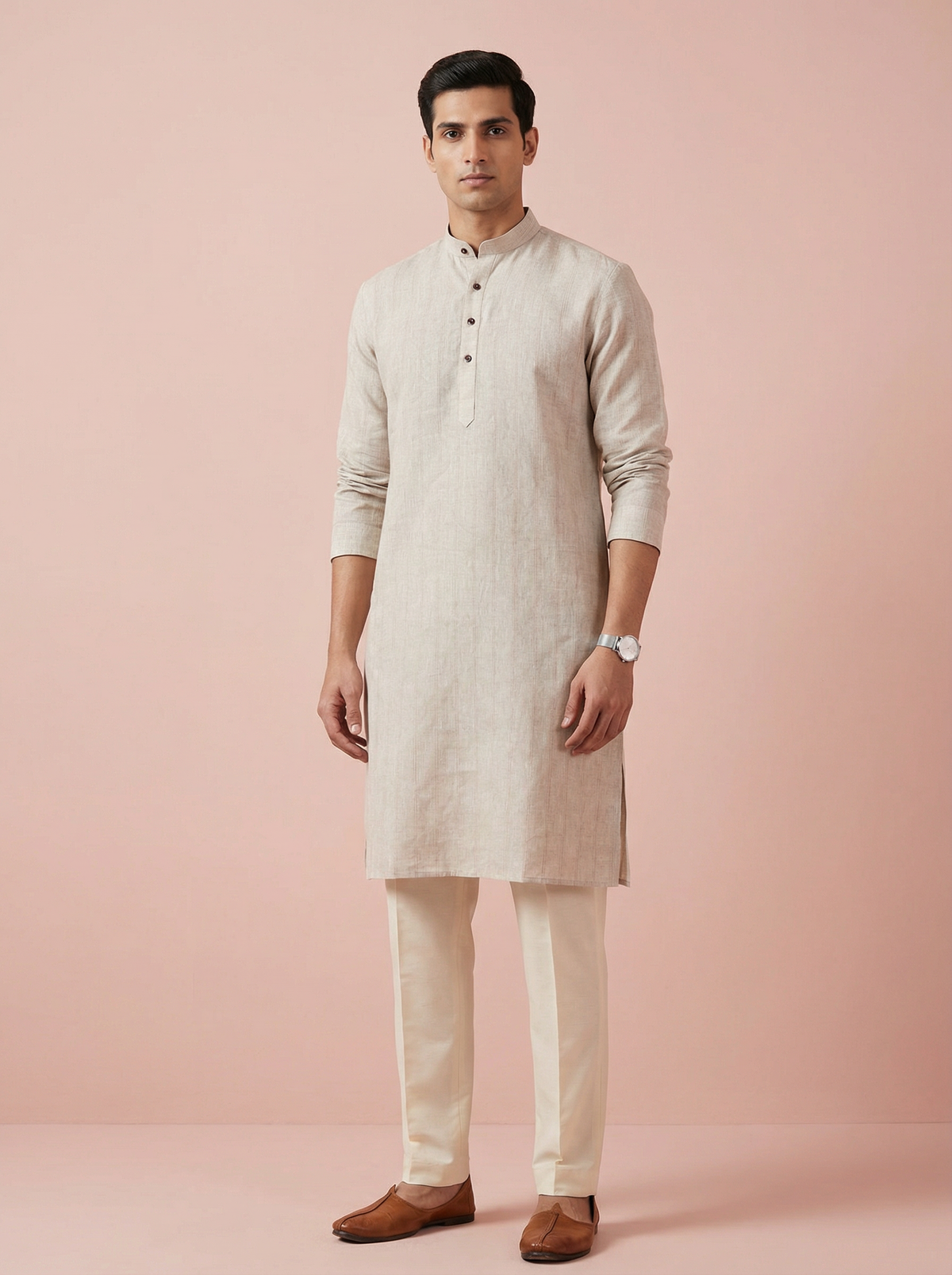 Buy men linen kurta