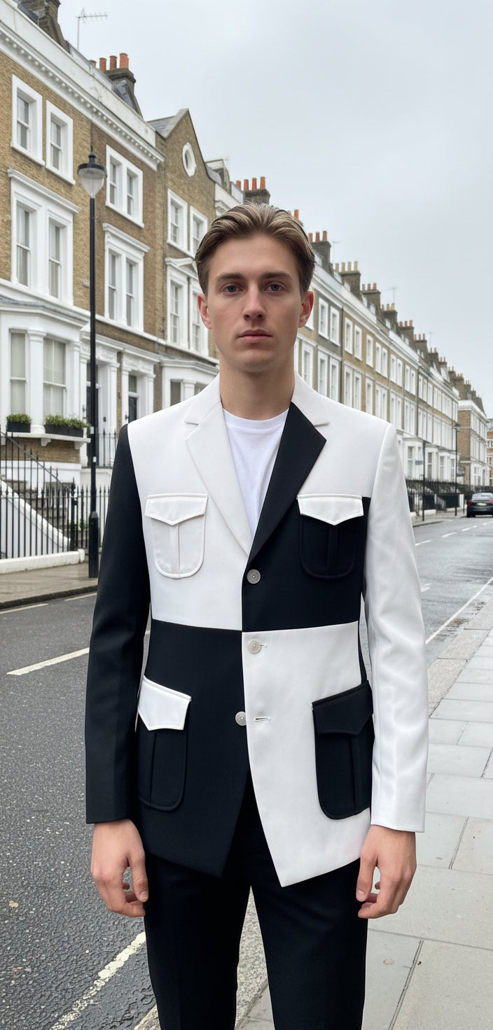 Men white party blazer buy
