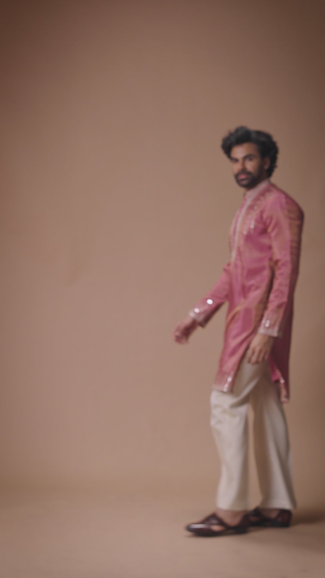Designer Embroidered Kurta Men