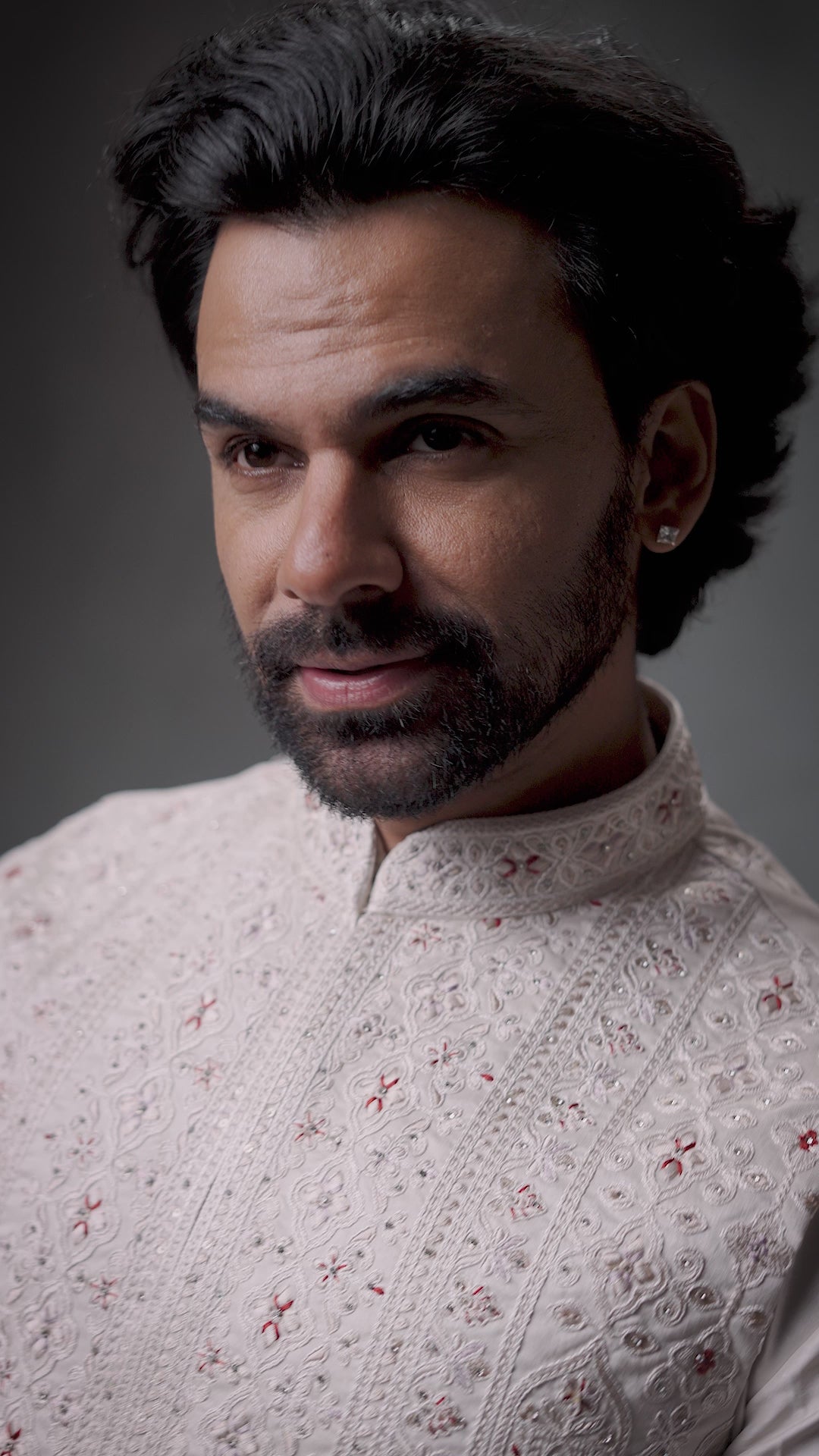 Premium Off-White Kurta Set with Designer Waistcoat
