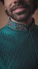 Royal Bottle Green Wedding Kurta Jacket Set