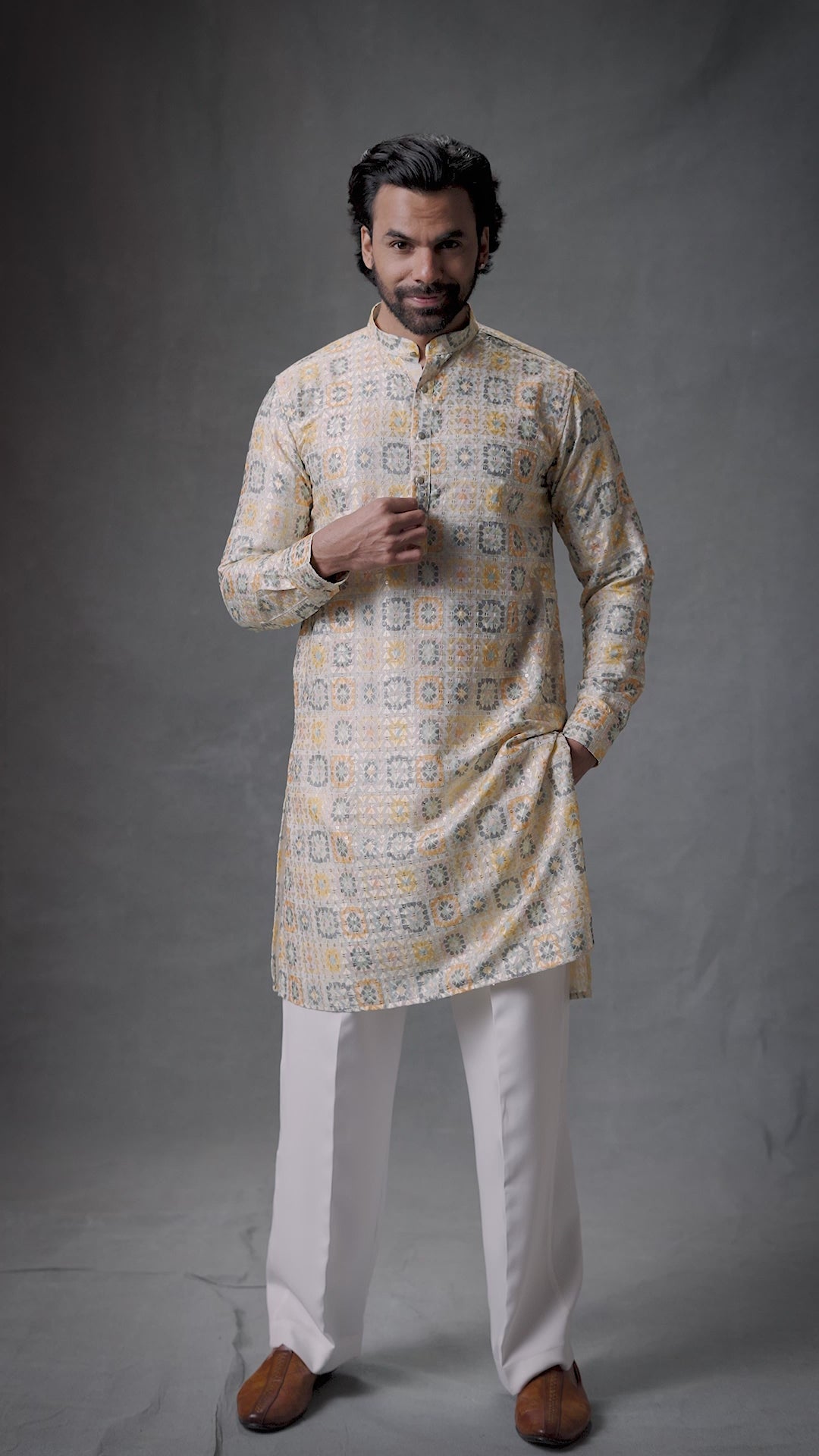 traditional men kurta pajama set