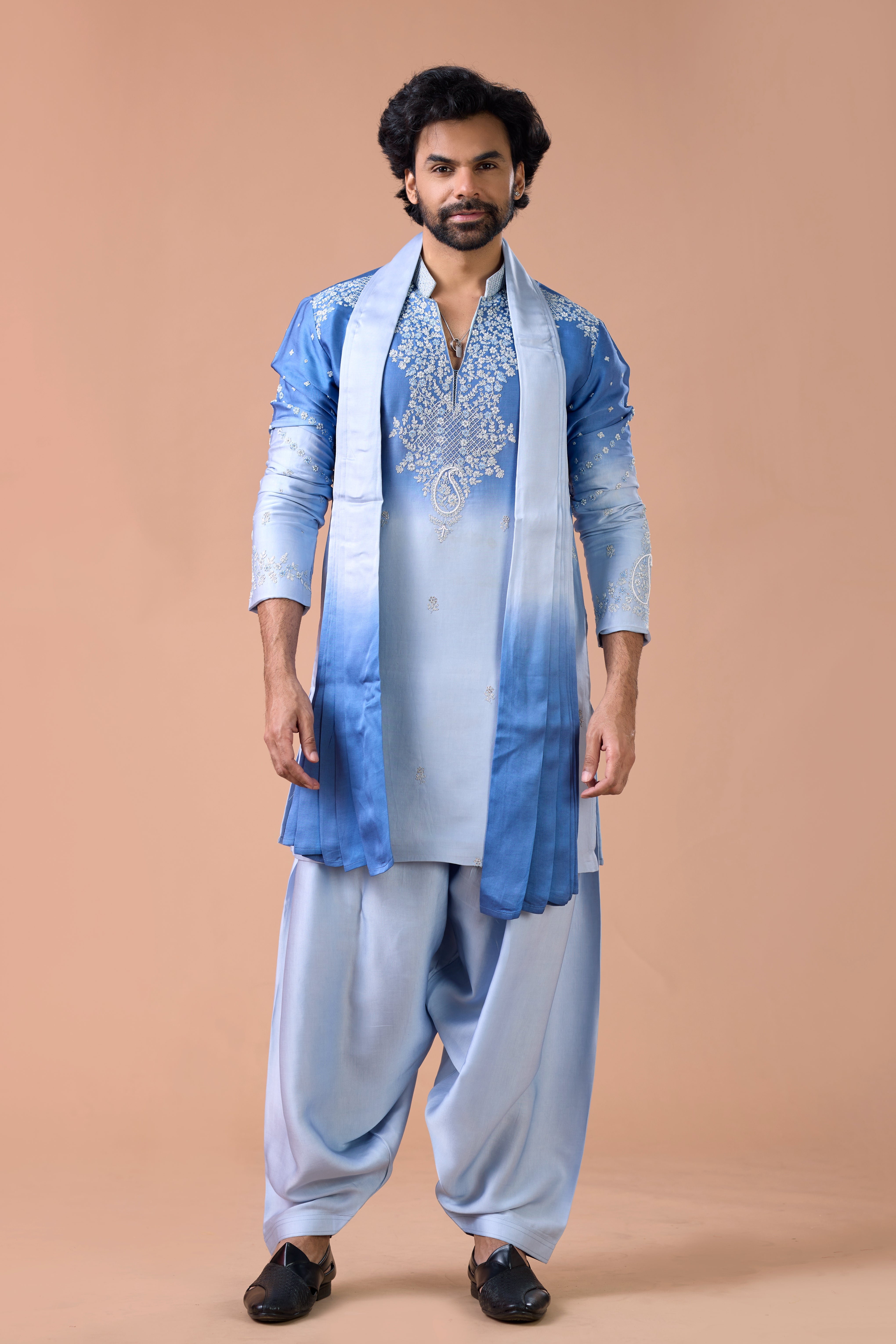 Men kurta dupatta set