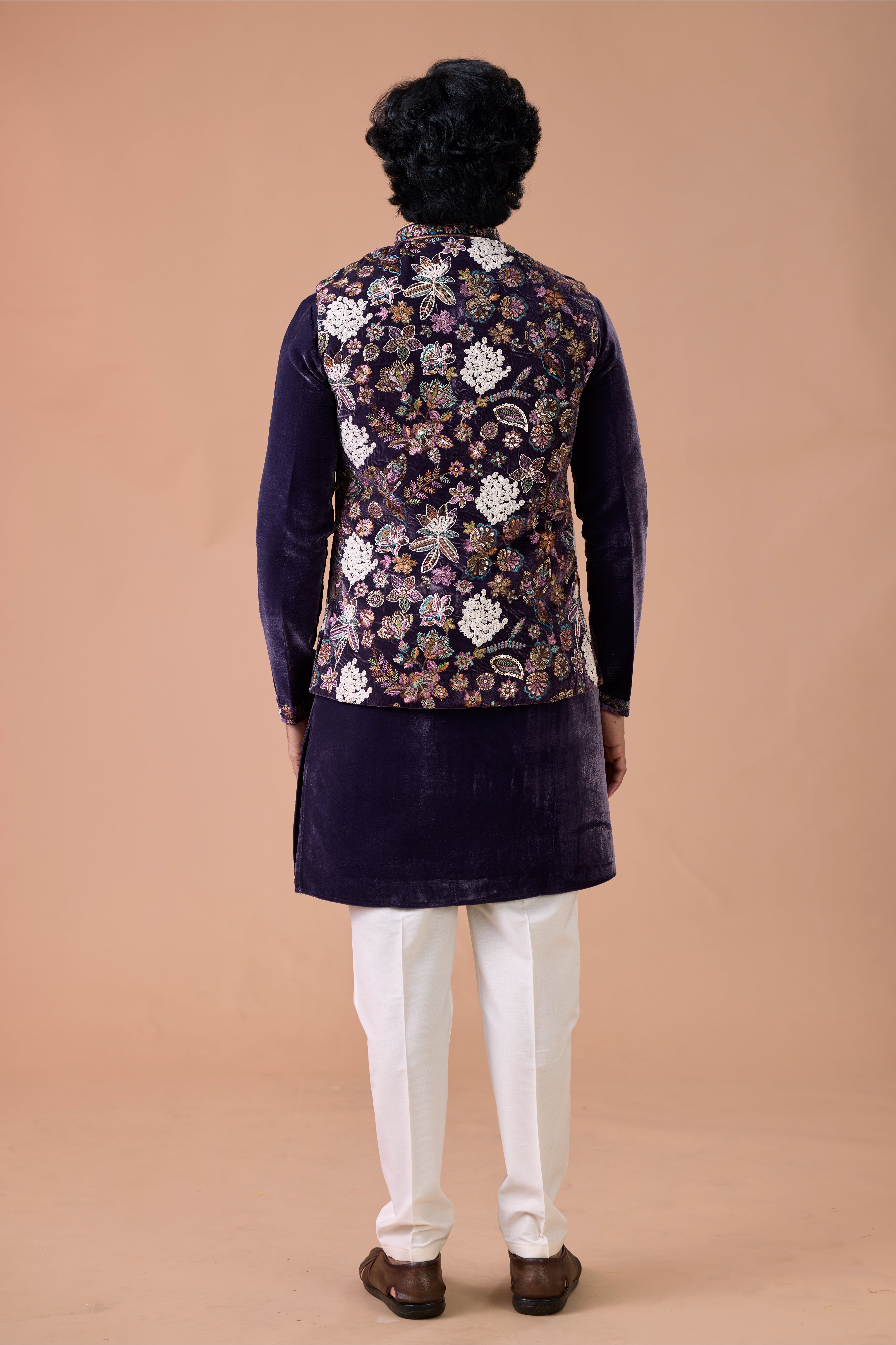Mens Festive Kurta Jacket Set