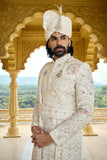 Embroidered wedding sherwani men