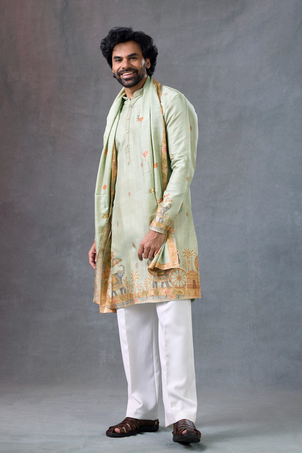 Printed Kurta With Dupatta
