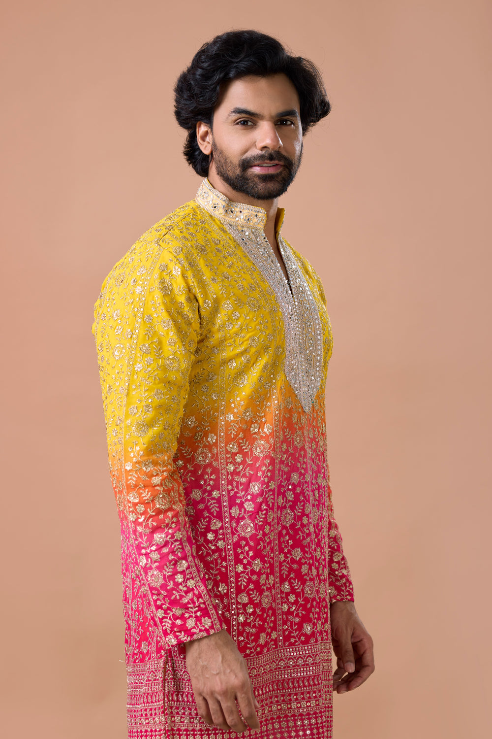 Men wedding embroidered kurta