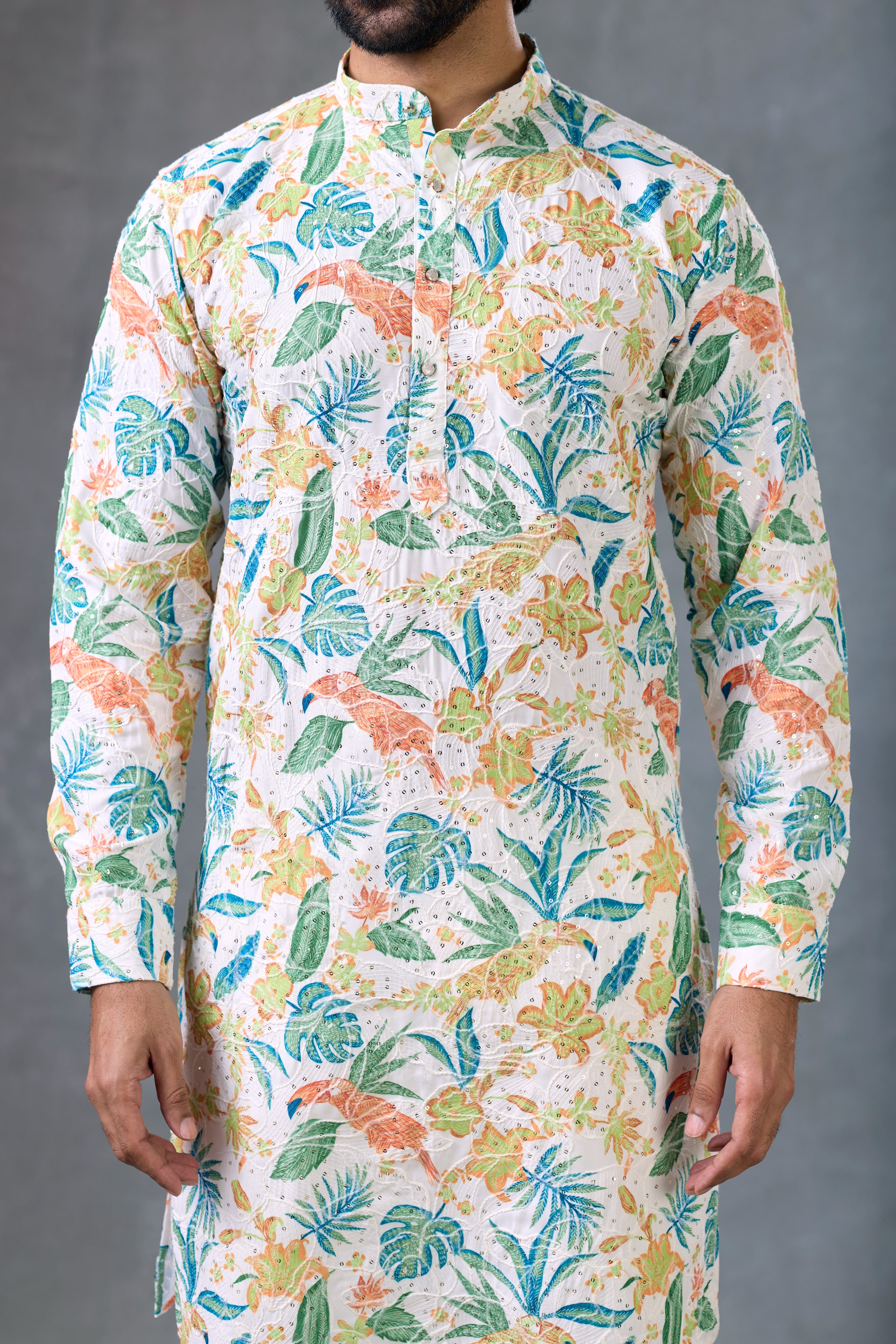 Festive kurta pajama set men