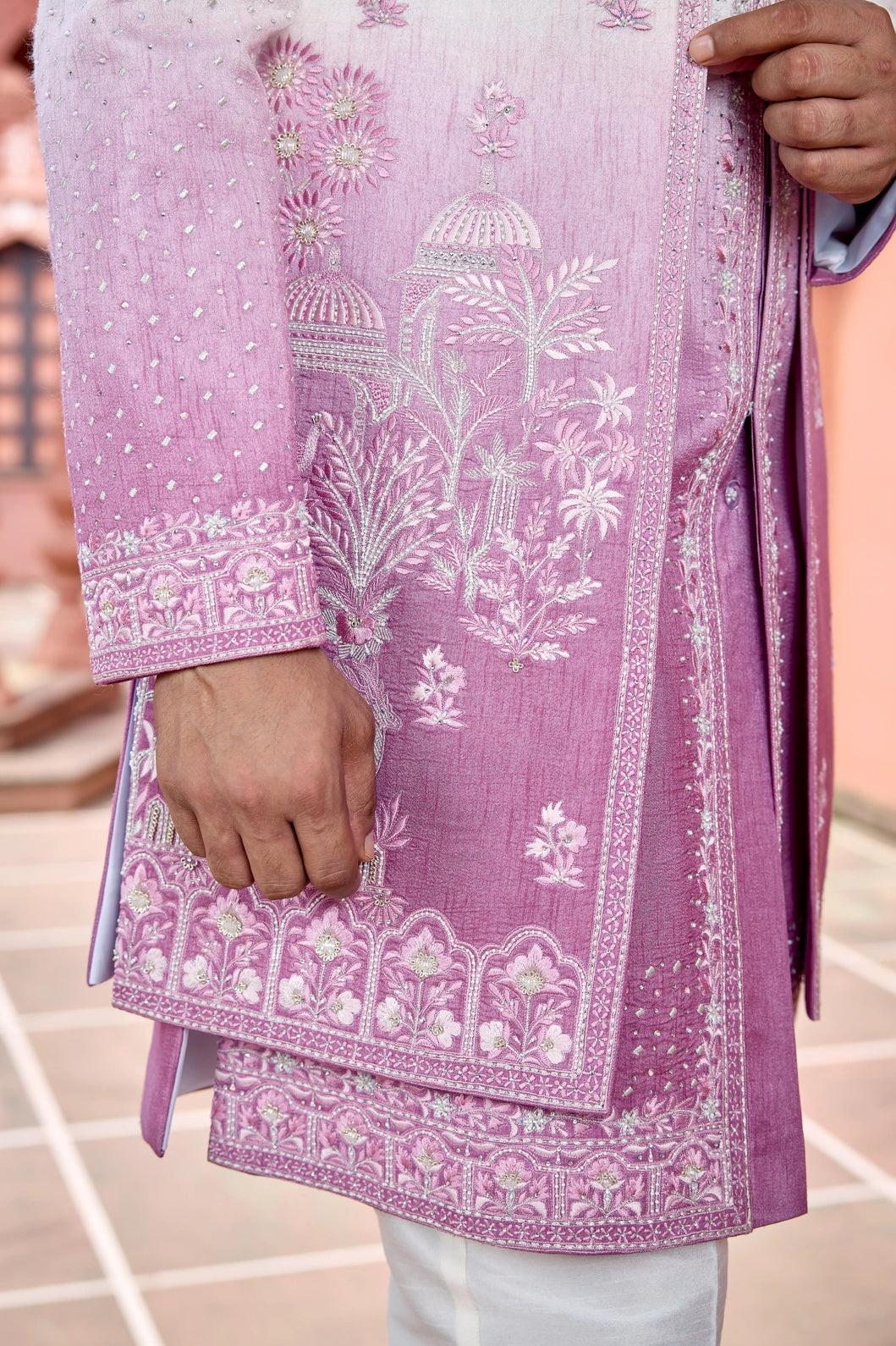 Luxury embroidered men ethnic wear